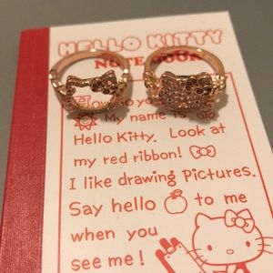 Fragrant Jewels Hello Kitty Rose Gold Rings Size 8